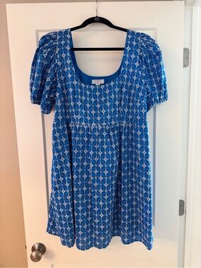 RHODE x Target Limited Edition Blue Floral Puff Sleeve Dress Size Large